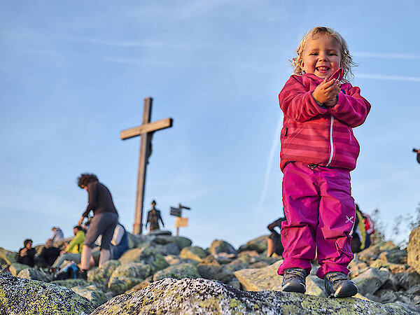 Gipfelkreuz Lusen im Bayerischen Wald